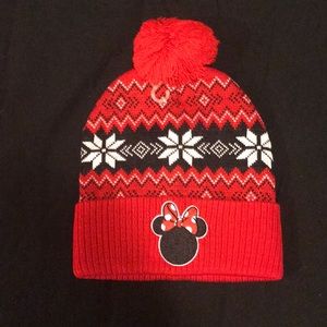 NWT Red/Black Minnie Mouse Winter Hat OSFM $15